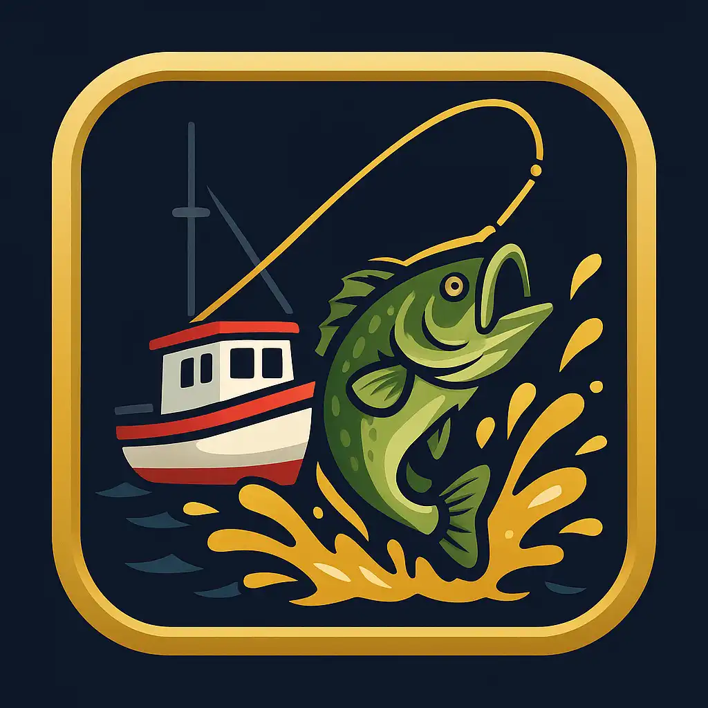 Big Bass Splash slot icon with fishing boat and gold splash