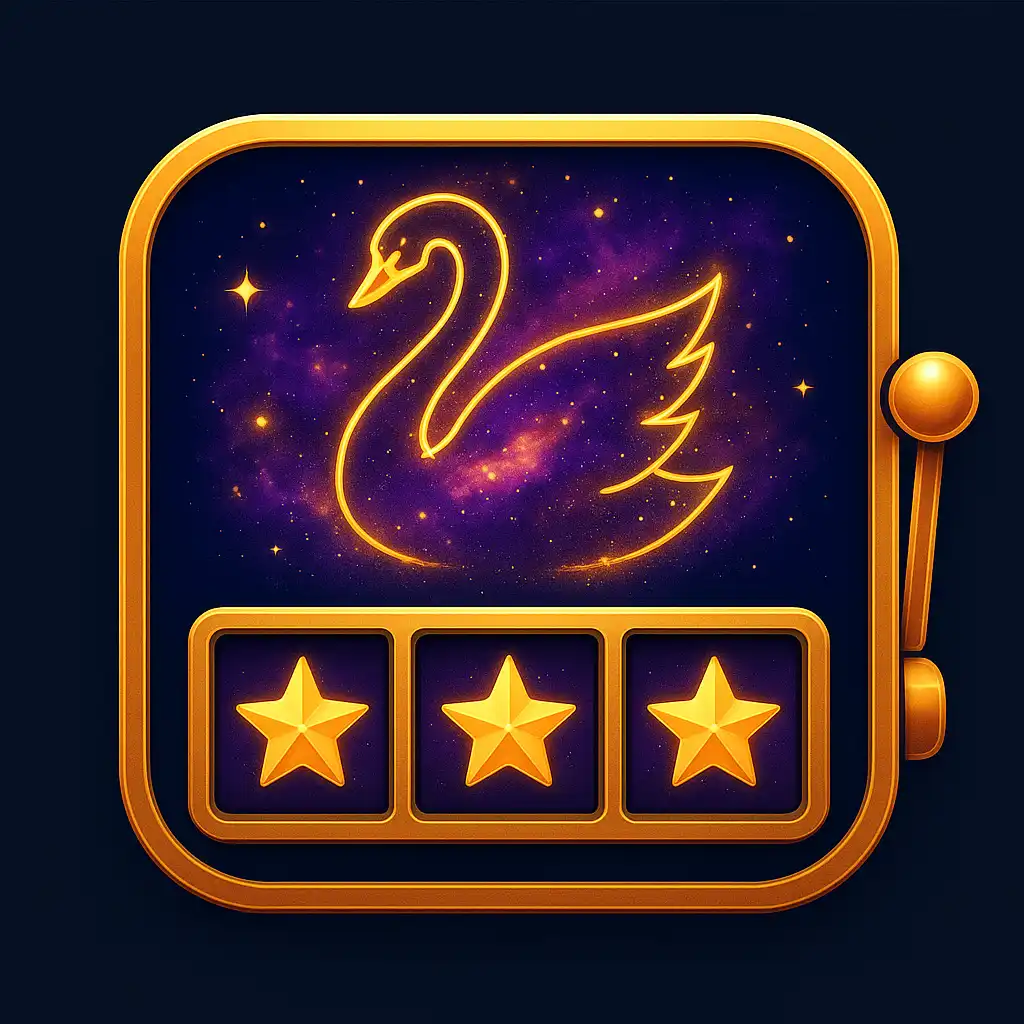 Cygnus 2 slot icon with cosmic swan and purple nebula